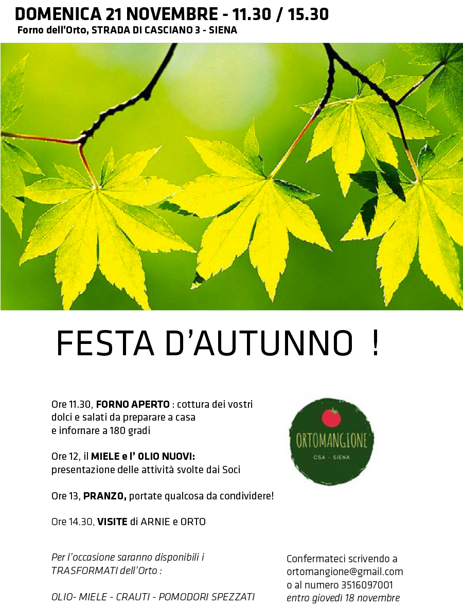 FESTA D'AUTUNNO